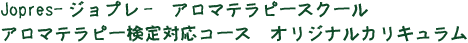 ロマテラピー検定対応コース　オリジナルカリキュラム